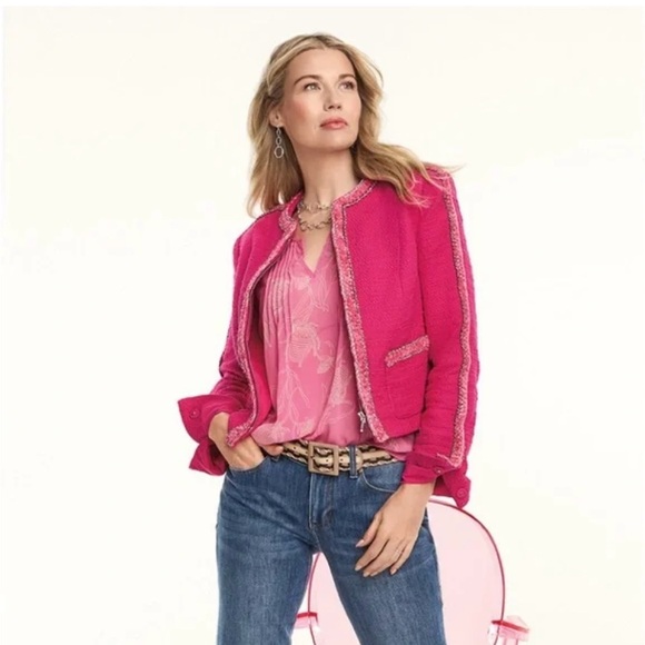 CAbi Jackets & Blazers - CAbi Pink Tweed Ballroom Jacket